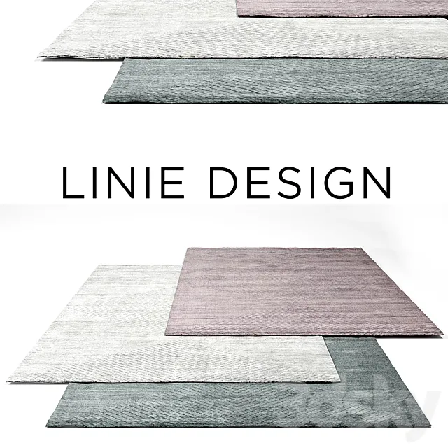 Linie Design Rug Set 22 3D Model Linie Design Rug Set 22 3D Model