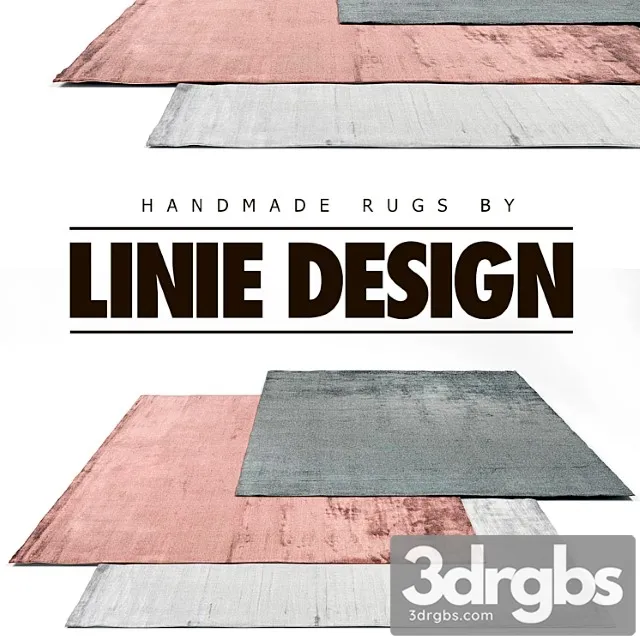 Linie Design Rug Set 4 3D Model Download