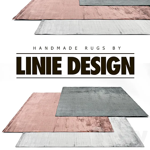 Linie Design Rug Set 4 3D Model Linie Design Rug Set 4 3D Model