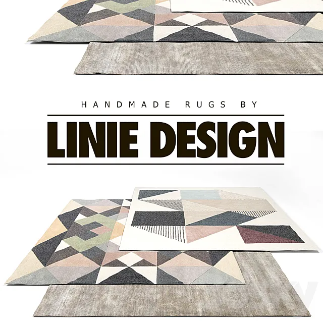 Linie Design Rug Set 6 3DModel Linie Design Rug Set 6 3DModel