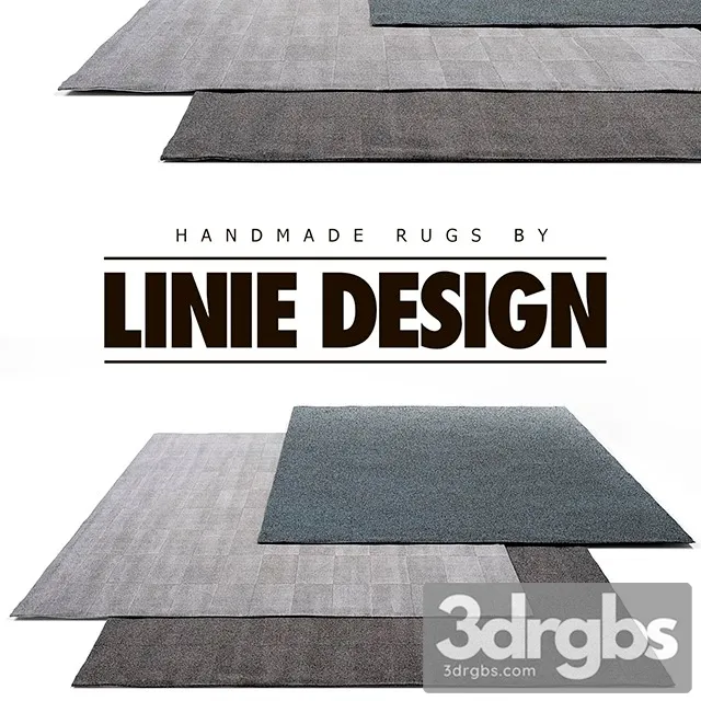 Linie Design Rug Set 8 3D Model Download