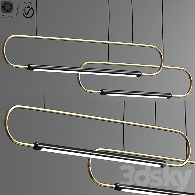 Link LED Pendant Light 3DModel Link LED Pendant Light 3DModel