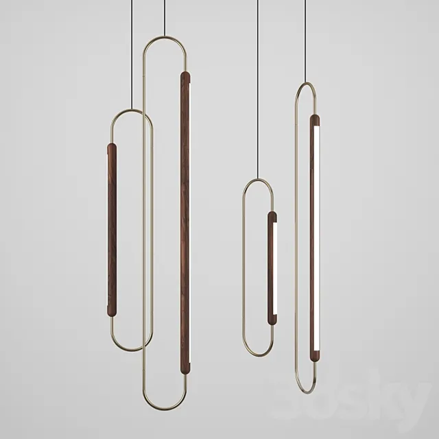 Link vertical pendant by Hollis + Morris 3D Model Link vertical pendant by Hollis + Morris 3D Model