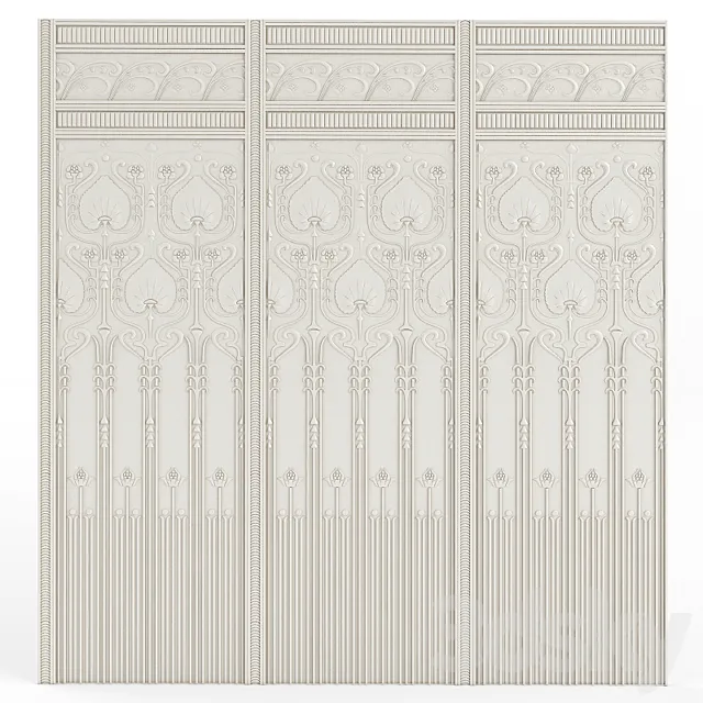 Linkrusta Edwardian DadoPanel RD1964 3DModel Linkrusta Edwardian DadoPanel RD1964 3DModel