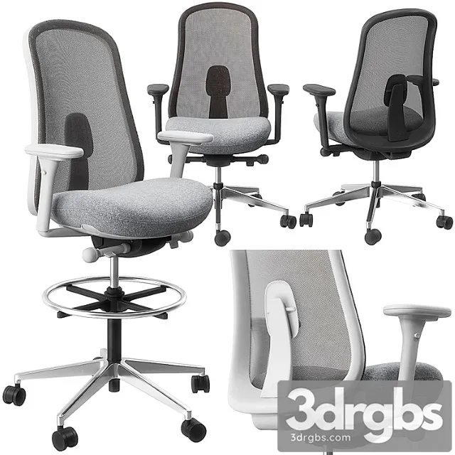 Lino chair and stool by herman miller 2 3D Model Download