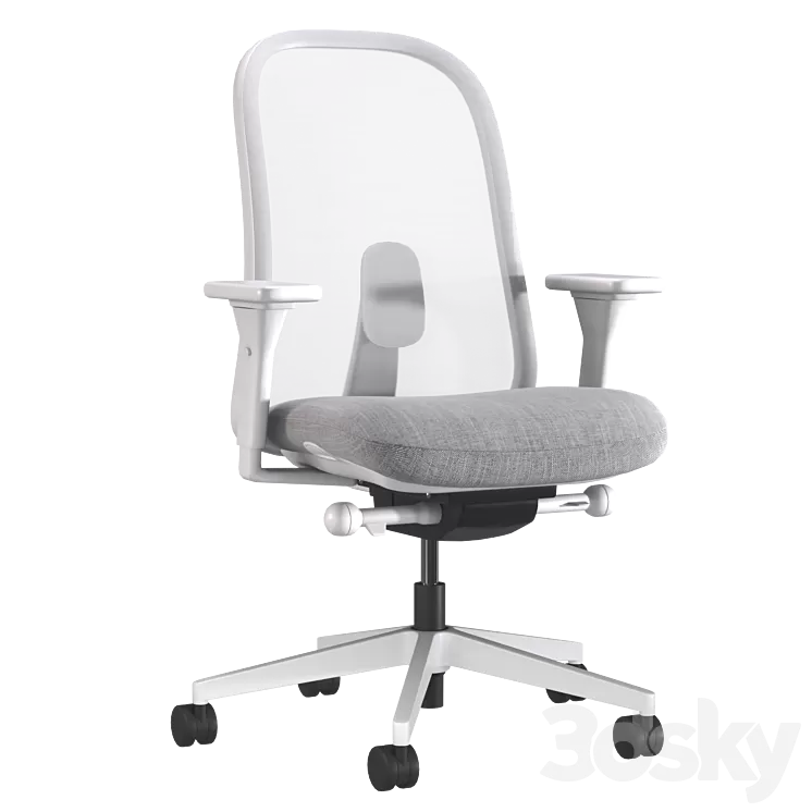 LINO Office Swivel chair with armrests by Herman Miller 3D Model LINO Office Swivel chair with armrests by Herman Miller 3D Model