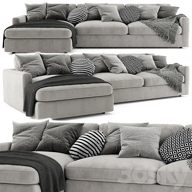 Linteloo Fabio Chaise Longue Sofa 3D Model