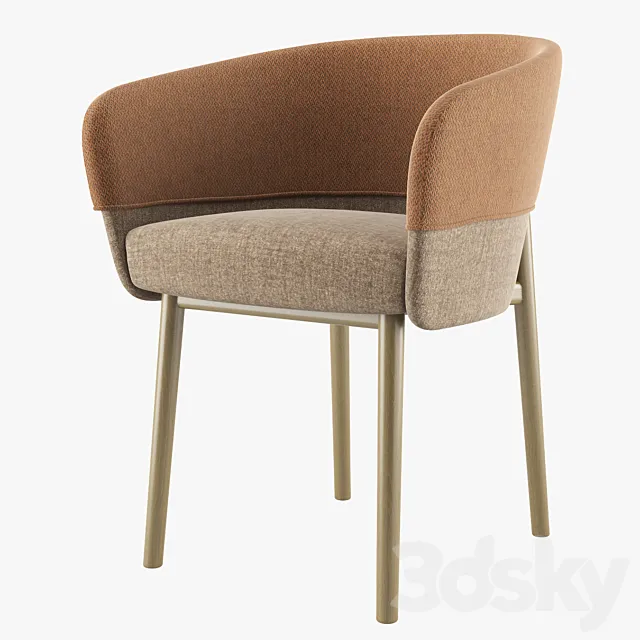 Linteloo Gent Chair 3D Model