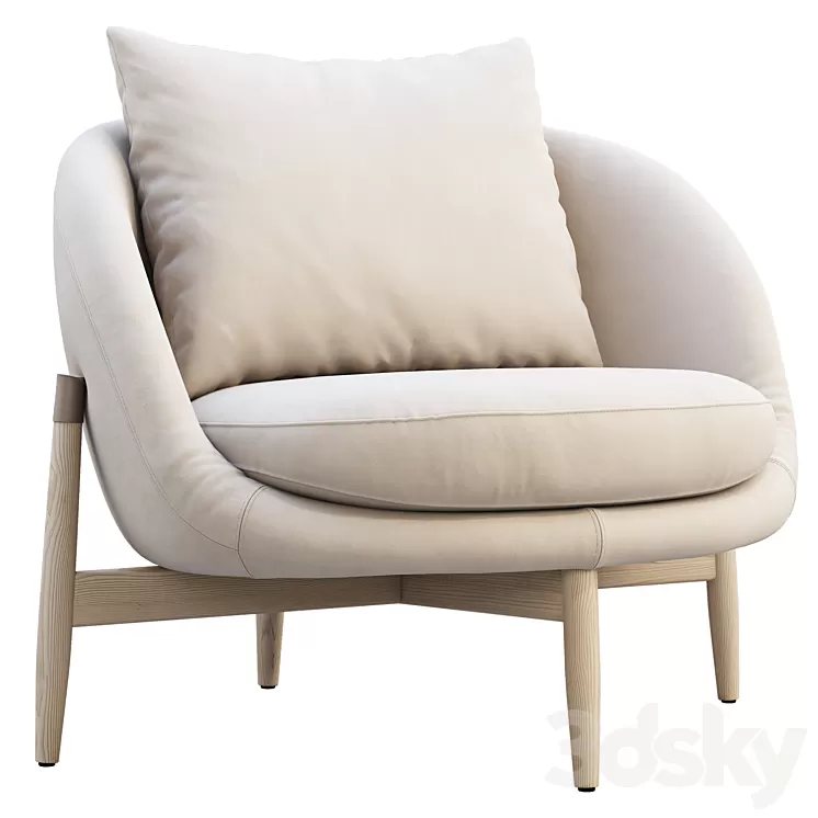 Linteloo heath armchair 3D Model Linteloo heath armchair 3D Model