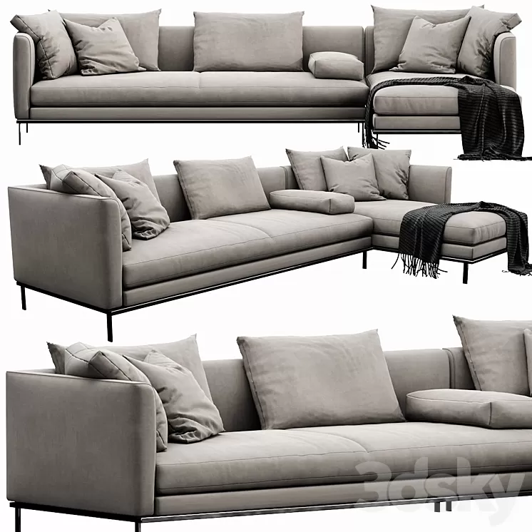 Linteloo Relax Chaise Lounge 3D Model Linteloo Relax Chaise Lounge 3D Model