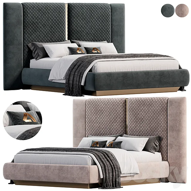 Lion karyola bed by Area mobilya 3D Model Lion karyola bed by Area mobilya 3D Model