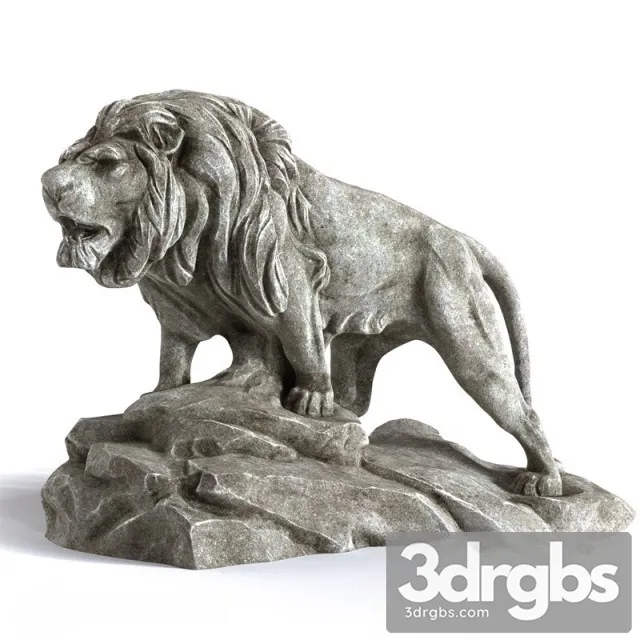 Lion Statue 3D Model Download