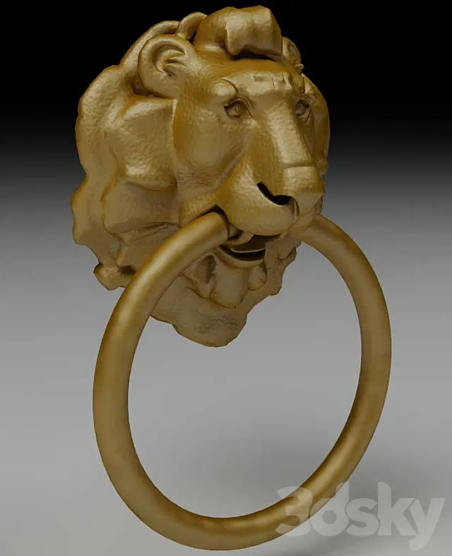 Lion_head_Ruchka_dveri 3DModel Lion_head_Ruchka_dveri 3DModel