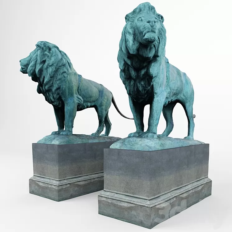 Lion_Sculpture 3D Model
