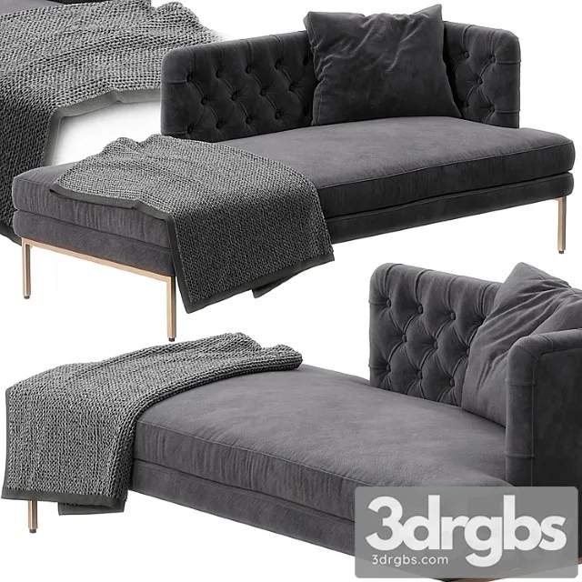 Lipp dormeuse by living divani 2 3D Model Download