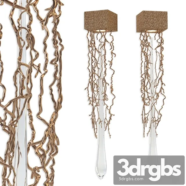 Liquid wall lamp serip 3D Model Download