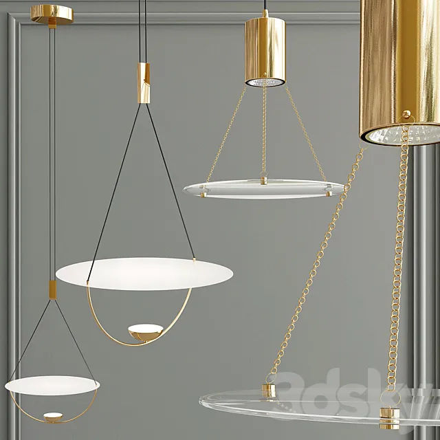 LIRIA and TLAP pendants lamp 3D Model LIRIA and TLAP pendants lamp 3D Model