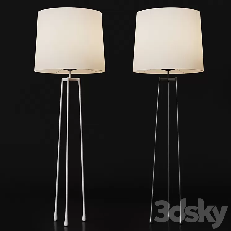 Liseron Floor Lamp By Christian Liaigre 3D Model Liseron Floor Lamp By Christian Liaigre 3D Model