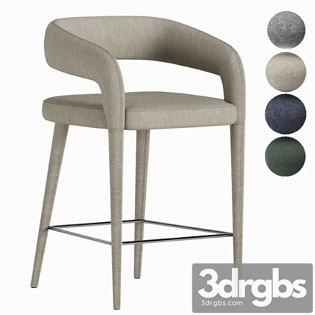 Lisette gray counter stool Lisette gray counter stool