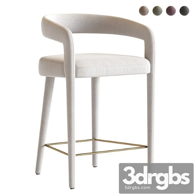Lisette white counter stool Lisette white counter stool