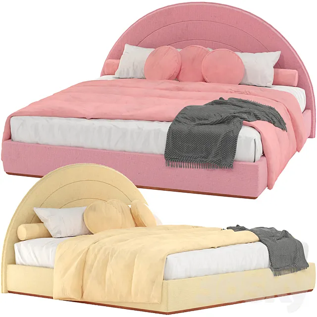 Lisi Bed by Ottiu 3D Model Lisi Bed by Ottiu 3D Model