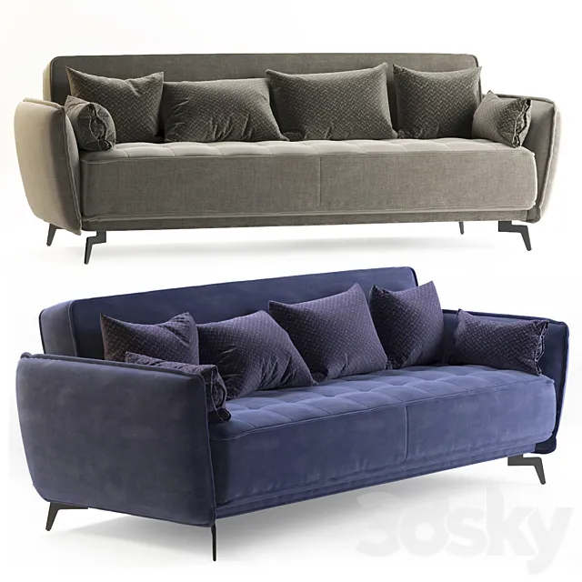 Lismos folding sofa 3D Model Lismos folding sofa 3D Model