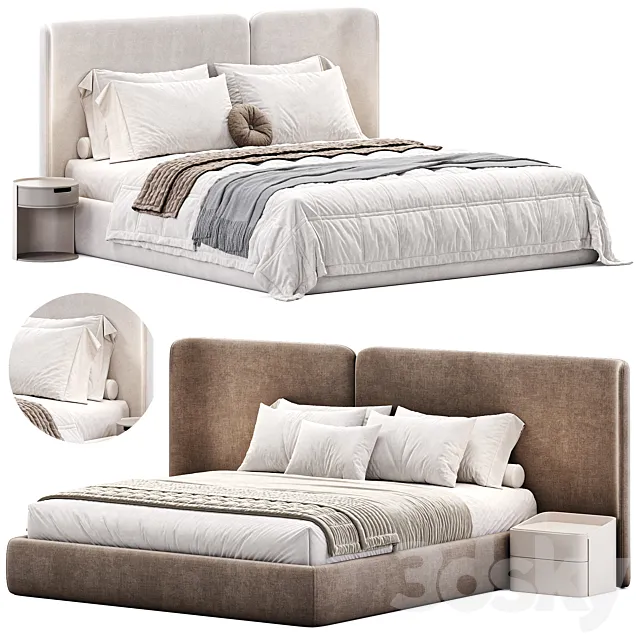 Lit Coffre Avec Sommier Relevant Molona 3D Model Lit Coffre Avec Sommier Relevant Molona 3D Model