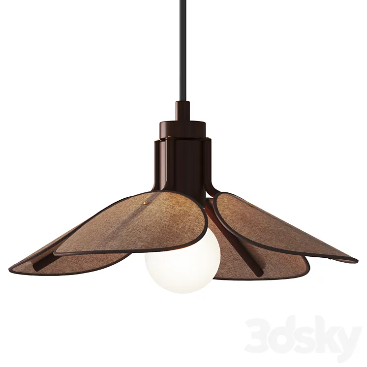 Litfad – Unique Shape Wood Pendant 3D Model Free Download