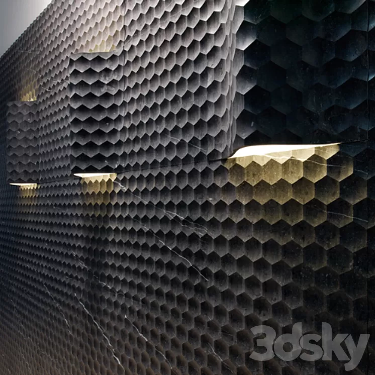 Lithos Design – Favo curve luce – Texture 3D Model