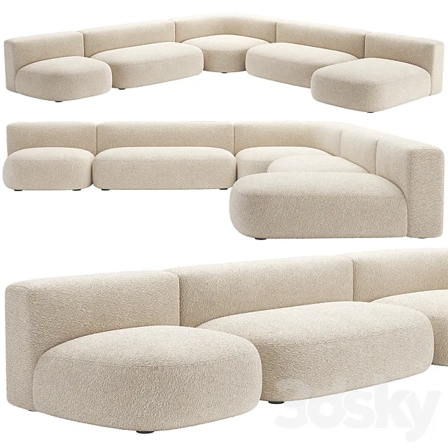 Litos Sofa _ Cappellini 3DModel Litos Sofa _ Cappellini 3DModel