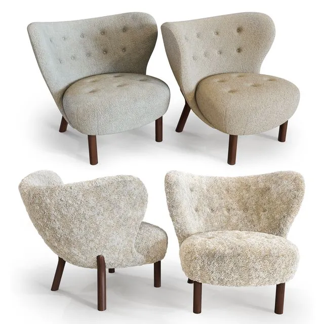 Little Petra Lounge Chair 3D Model