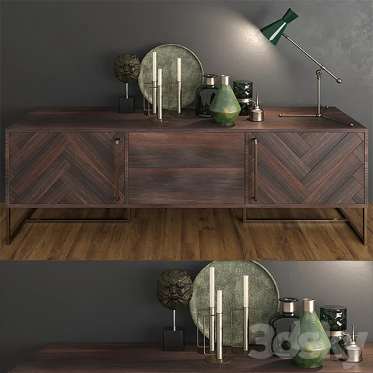 Little table Dutchbone Class Sideboard in Retro Herringbone Design 3D Model Free Download Little table Dutchbone Class Sideboard in Retro Herringbone Design 3D Model Free Download
