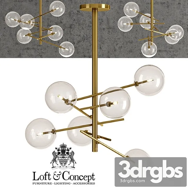 Liustra Bolle Hanging Lamp Gallotti Radice 3D Model Download