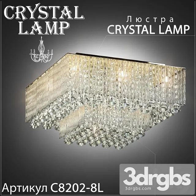 Liustra Crystal Lamp C8202 8l 3D Model Download