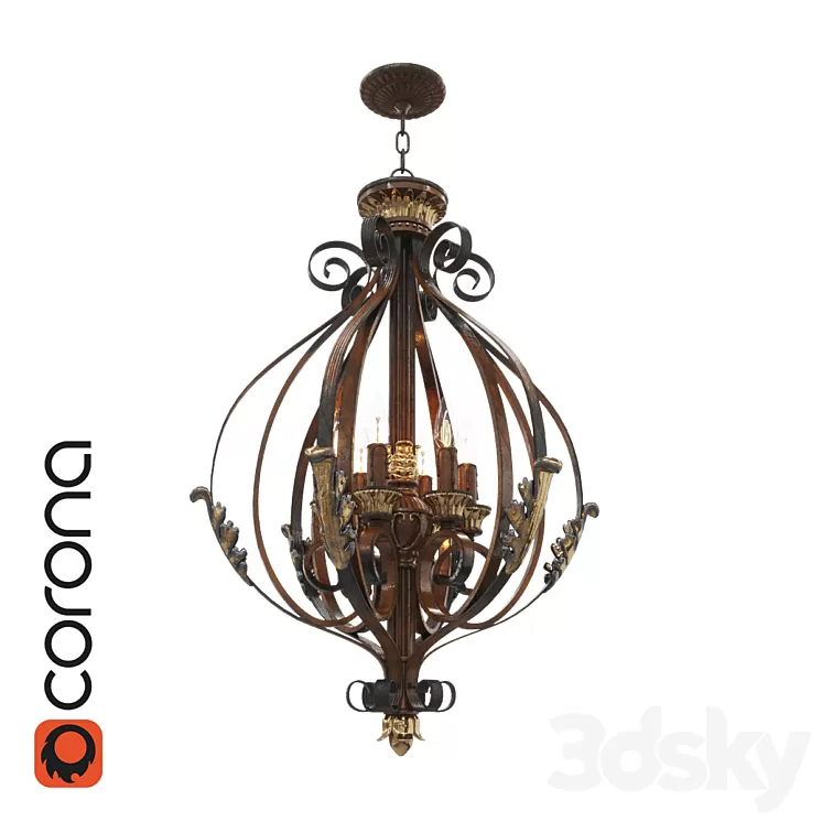 Livex Villa Verona 855 Foyer Pendant 3D Model Livex Villa Verona 855 Foyer Pendant 3D Model