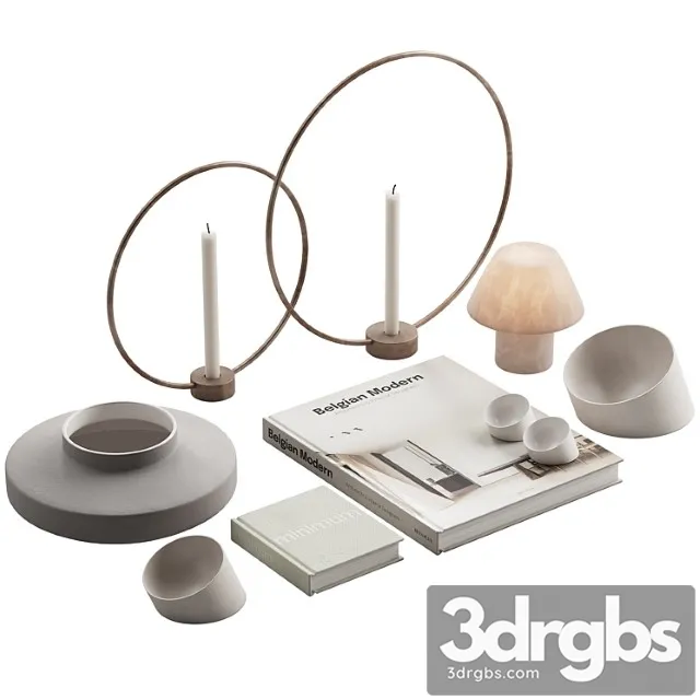 Living Decor Set Minimum Neutral Pack 01 3D Model Download Living Decor Set Minimum Neutral Pack 01 3D Model Download