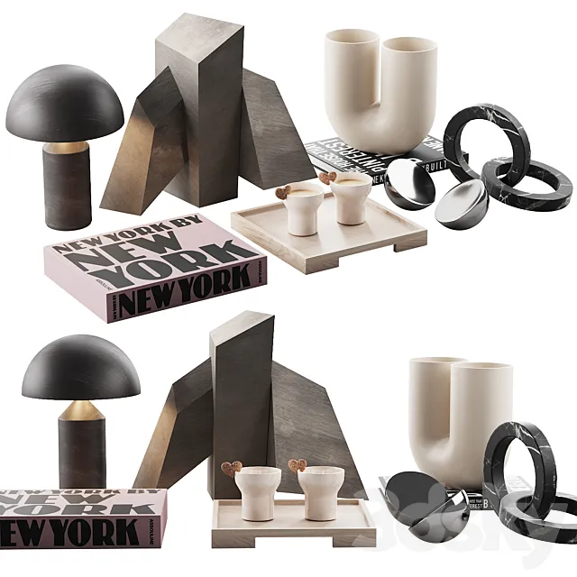 Living decor set NEW YORK 00 3DModel
