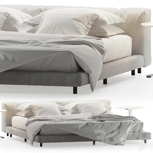 Living divani Softwall bed 3D Model Living divani Softwall bed 3D Model