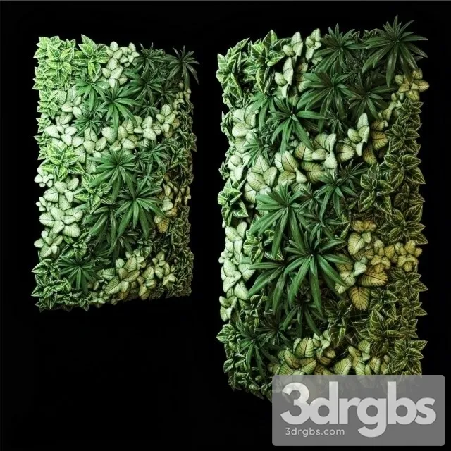 Living Plant wall 3D Model Download