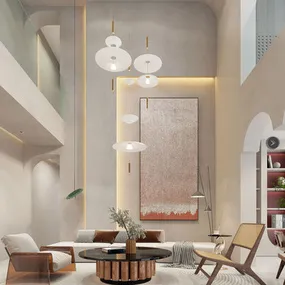 Living Room 3D Interior Scene Model – Wabi Sabi Style – 027 Living Room 3D Interior Scene Model – Wabi Sabi Style – 027