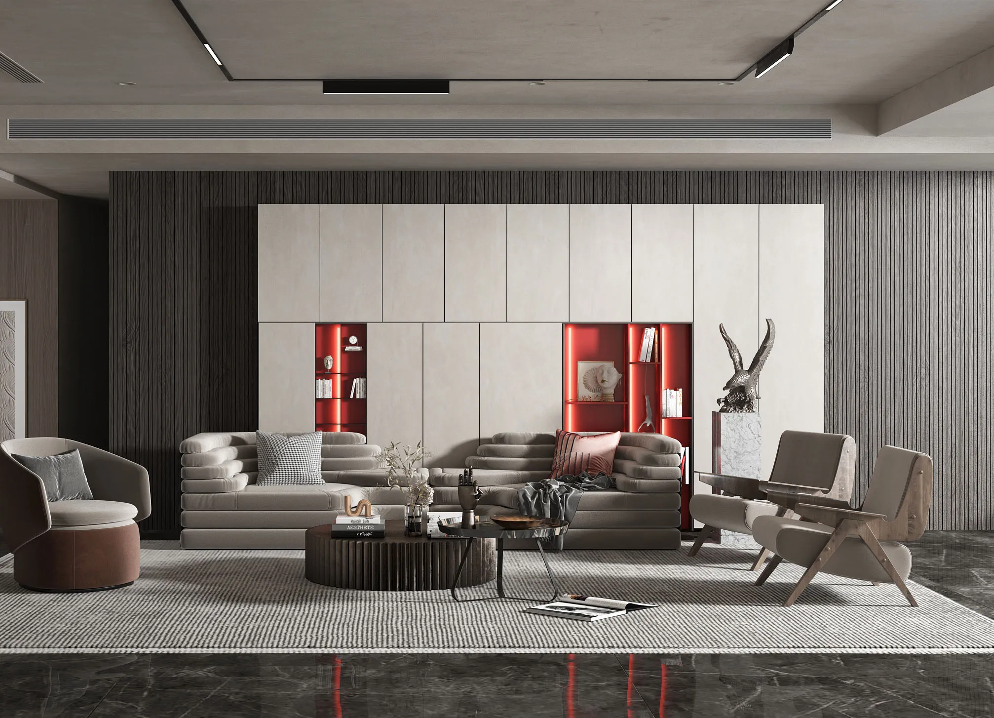 Living Room 3D Interior Scene Model – Wabi Sabi Style – 072 Living Room 3D Interior Scene Model – Wabi Sabi Style – 072