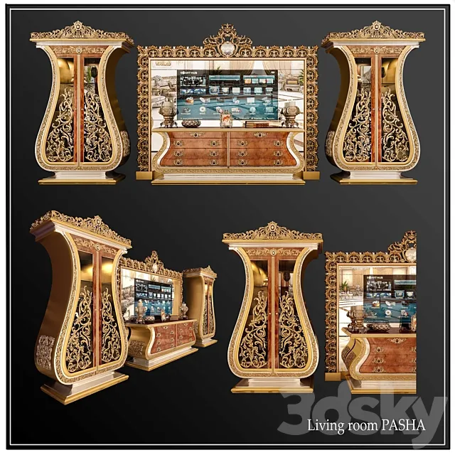 Living room cappelletti 3D Model Living room cappelletti 3D Model