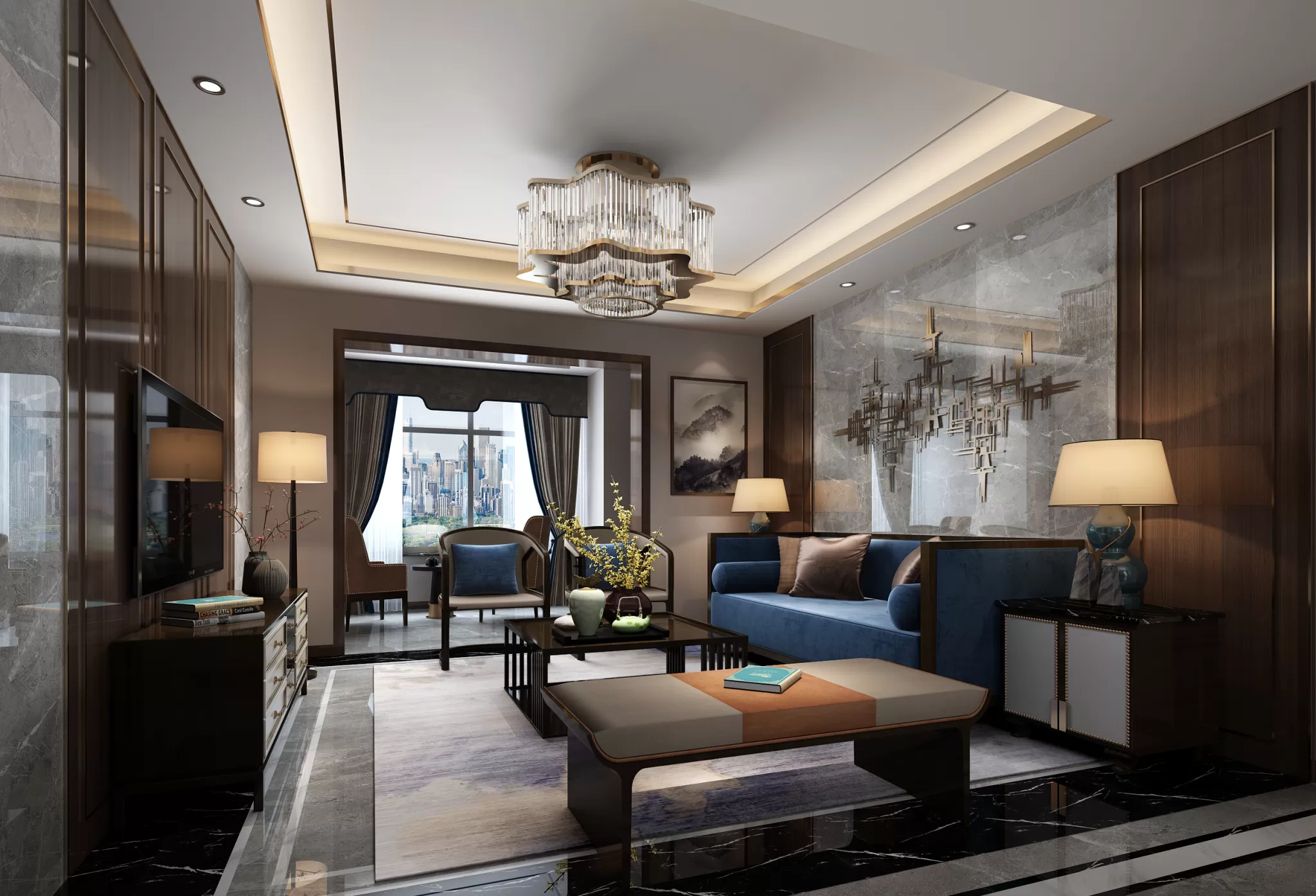 LIVING ROOM – CHINESE STYLE – 1394 LIVING ROOM – CHINESE STYLE – 1394