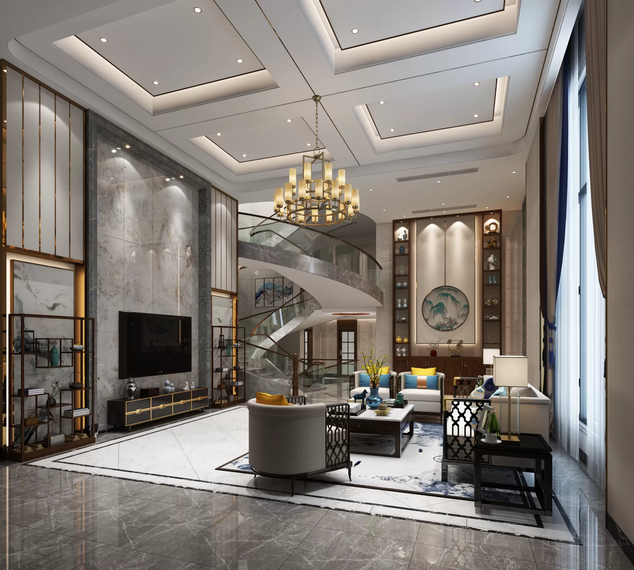 LIVING ROOM – CHINESE STYLE – 1399 LIVING ROOM – CHINESE STYLE – 1399