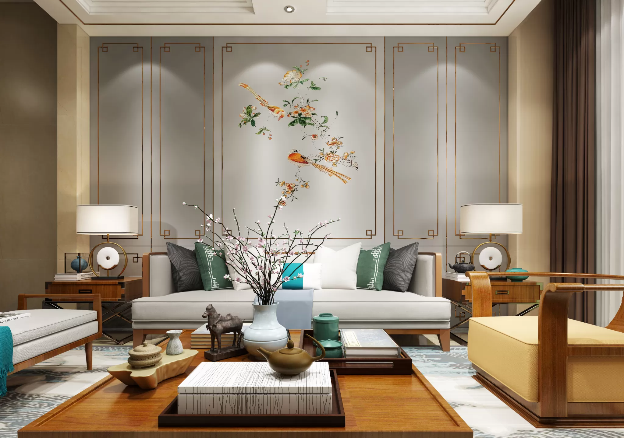 LIVING ROOM – CHINESE STYLE – 1414 LIVING ROOM – CHINESE STYLE – 1414