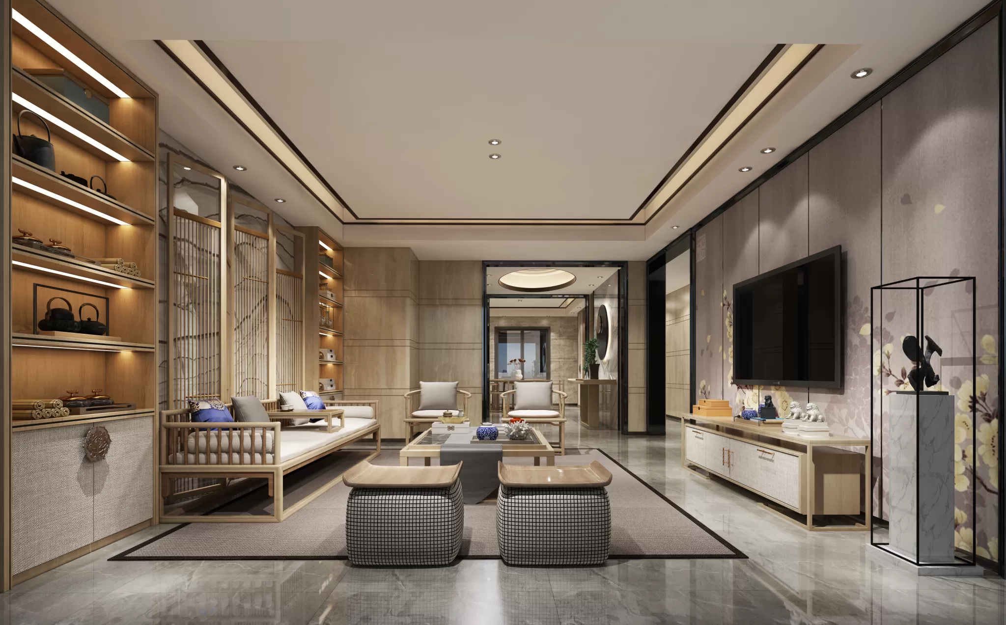 LIVING ROOM – CHINESE STYLE – 1420 LIVING ROOM – CHINESE STYLE – 1420