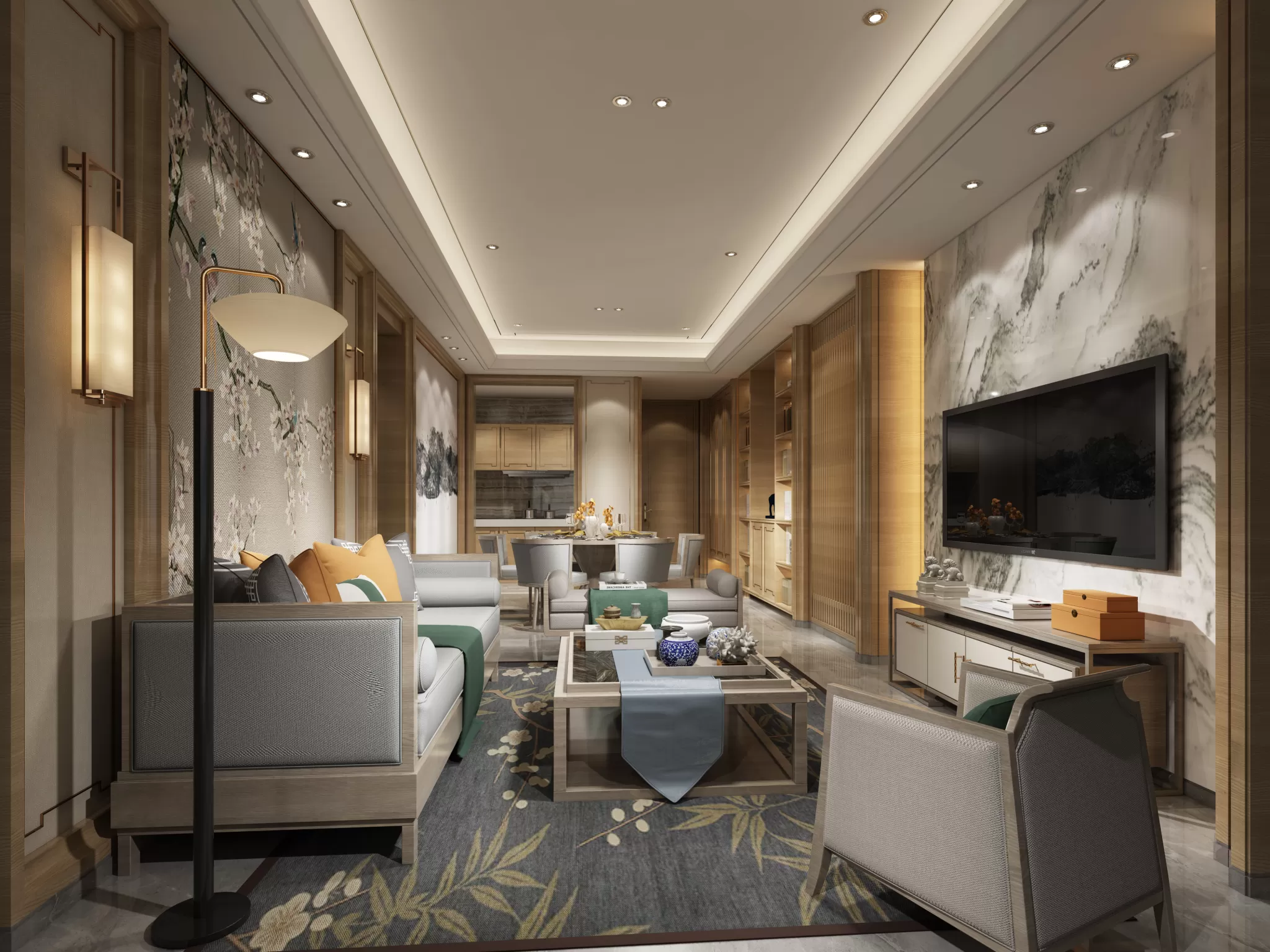 LIVING ROOM – CHINESE STYLE – 1429 LIVING ROOM – CHINESE STYLE – 1429