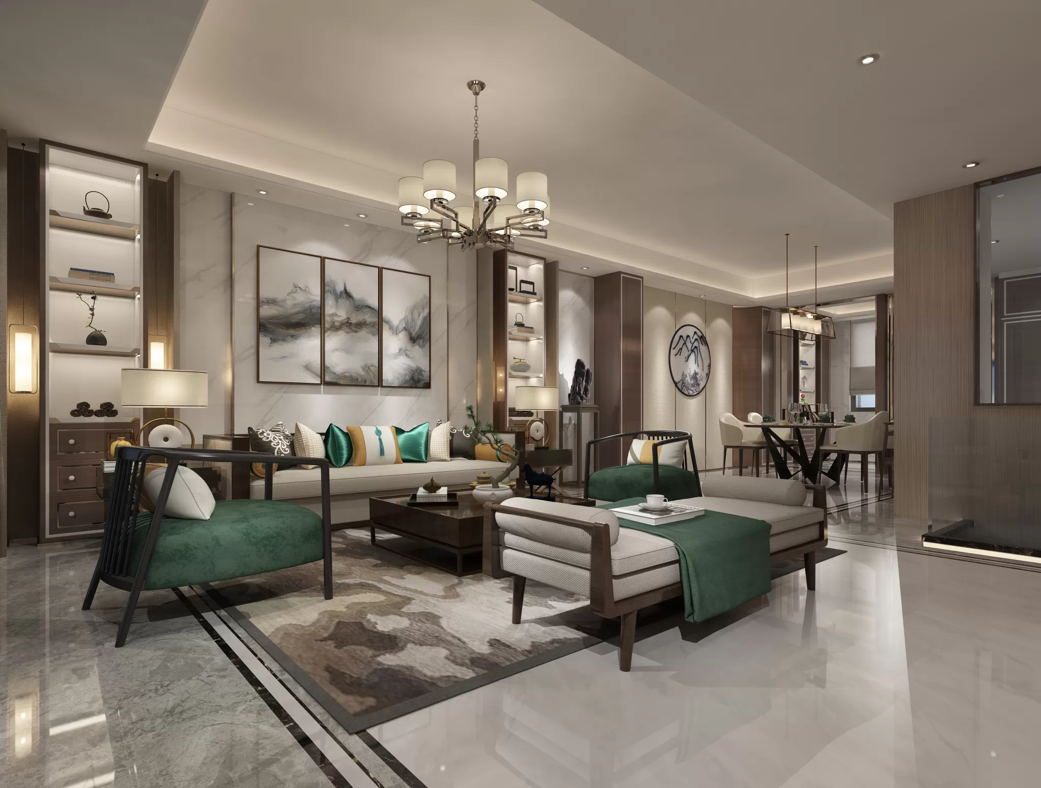 LIVING ROOM – CHINESE STYLE – 1435 LIVING ROOM – CHINESE STYLE – 1435