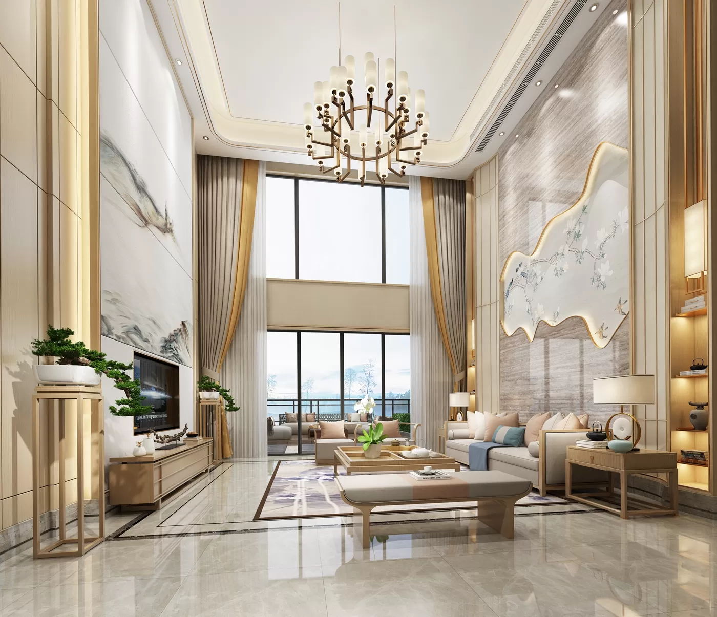 LIVING ROOM – CHINESE STYLE – 1437 LIVING ROOM – CHINESE STYLE – 1437