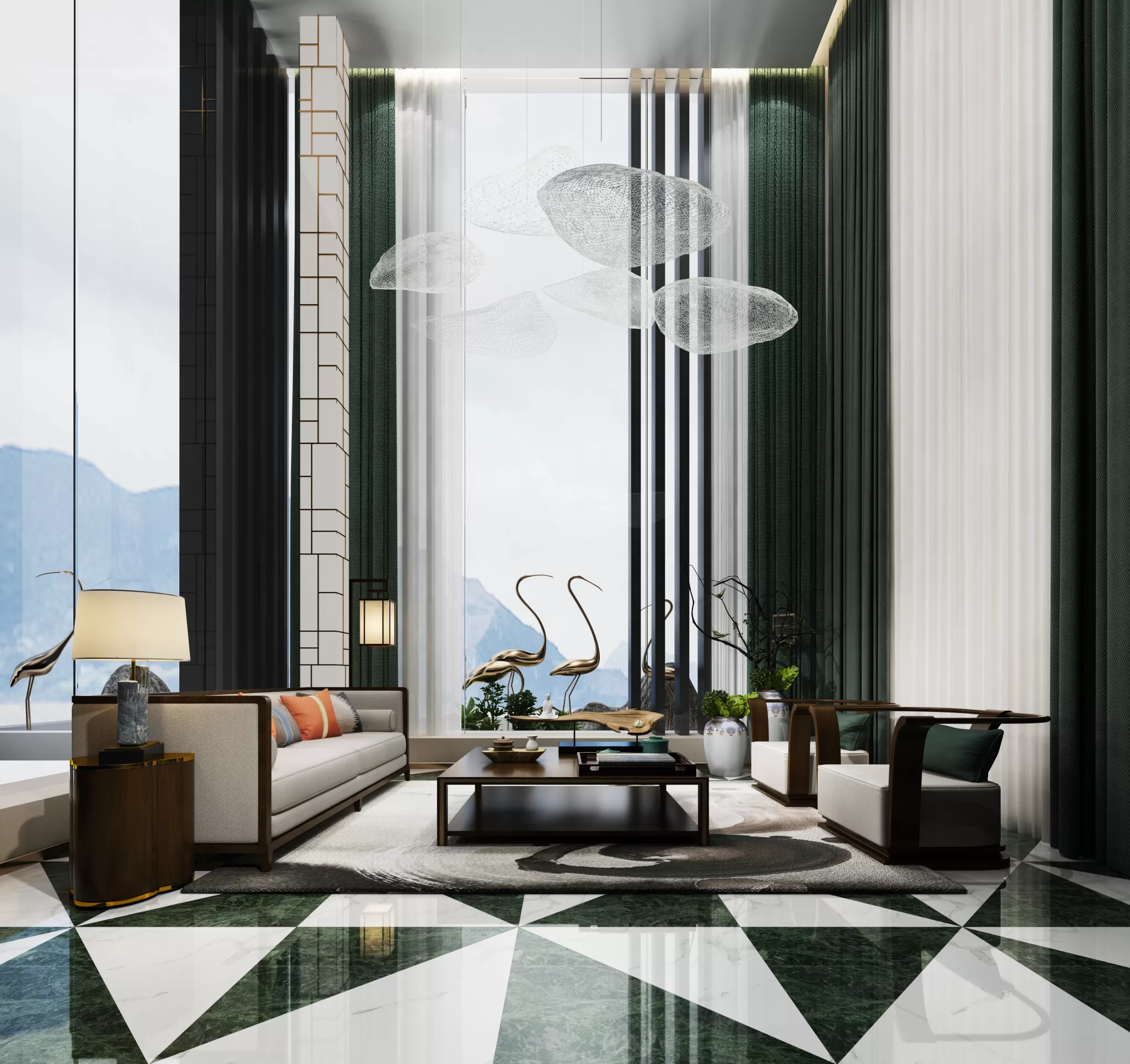 LIVING ROOM – CHINESE STYLE – 1442 LIVING ROOM – CHINESE STYLE – 1442